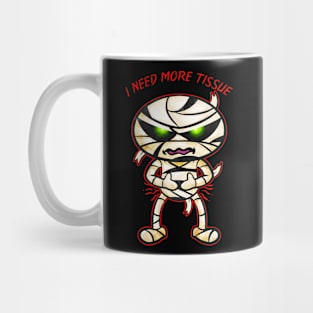 I Need More Tissue Cute Kawaii Chibi Mummy Halloween Mug